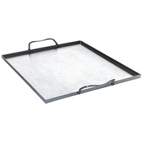 GAUMENKICK Edelstahl Grillwanne mit 2 Griffen, 31x27x1cm - Plancha