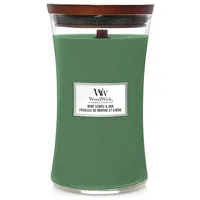 Woodwick Mint Leaves & Oak Kerze