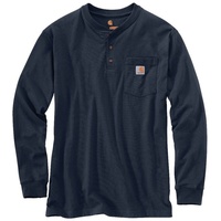 CARHARTT Henley Pocket Langarmshirt - Dunkelblau - XL
