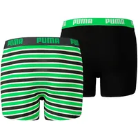 Puma Basic Boxer Printed Stripes Boxershorts Jungen Kinder Unterhose,