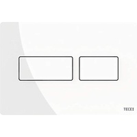 TECE TECEsolid WC-Betätigungsplatte für Zweimengentechnik weiß glänzend