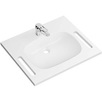 Hewi M40 Mineralguß-Waschtischset 950.19.029 65x55cm, weiß, mit Waschtischarmatur AQ1.12M10340