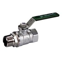 OPAL Giacomini Kugelhahn R254WL 254WX056 1 1/4", grüner Hebelgriff,