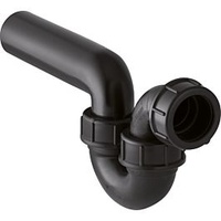 Geberit Rohrbogengeruchsverschluss 152040161 DN 50/50, Einlauf/Abgang horizontal, PE-HD, schwarz