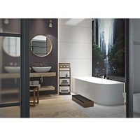 Hoesch Eck-Badewanne iSENSI 170x75cm, links, weiß