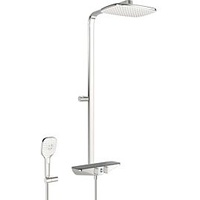 Hansa Hansaemotion Brause-Thermostat 5865017284 AP, Batteriebetrieb, 3-strahlig, Sicherheitsglas, Ausladung