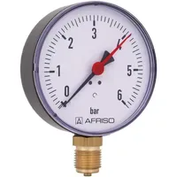 Afriso Manometer 0-6 bar, 100mm G1/2