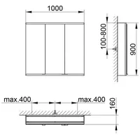 Keuco Royal Modular 2.0 100 cm silber mit Radio
