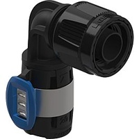 Geberit FlowFit Übergangswinkel 90 Grad mit MasterFix PPSU DN12/15
