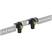 Geberit FlowFit Anschlusswinkel 90 Grad 2-fach, vormontiert