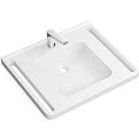 Hewi Mineralguß-Waschtischset 950.19.050 65x55cm, weiß, mit elektronischer Waschtischarmatur AQ1.12S21040