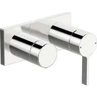 Hansa Hansaloft Wannen- und Brausearmatur, Fertigmontageset, Rosette eckig, Unterputz,