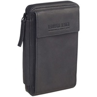 LEONHARD HEYDEN Den Haag Handytasche Leder 11 cm schwarz