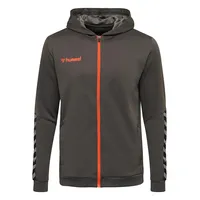 Hummel Authentic Kinder Polyester Kapuzenjacke asphalt 116