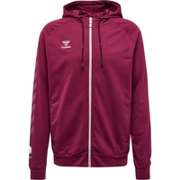 Hummel MOVE Grid Kapuzenjacke Herren 3506 grape wine M