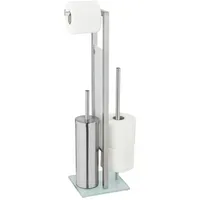 Wenko WC-Garnitur Rivalta Silber matt