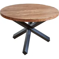 Ab:stil.art.moebel Runa Ø 140 cm beige/schwarz