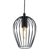 EGLO Pendelleuchte Newtown schwarz Ø 16 cm E27, max.
