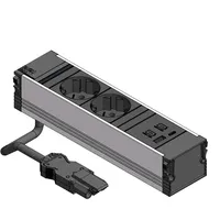 Bachmann CONI 2x Schutzkontakt 1xUSB A/C 22W, schwarz