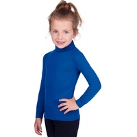 TRIGEMA Mädchen Langarm Ski/Sport-Rolli Pullover, blau (Royal 049), 104