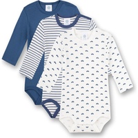 Sanetta Body Langarm Blau Ringel und Weiß