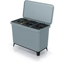 KEDEN Recycling-Sortiersystem 3x10L Farbe grau KEDEN