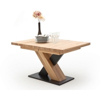MCA Furniture Esstisch Ausziehtisch Mendoza | Eiche Bianco massiv