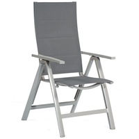 Sunny smart® Klappstuhl mit Armlehnen Concept silber/schwarz, Metall, 1