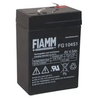 Fiamm FG10451 6V 4,5Ah Blei Vlies Akku Blei Akku