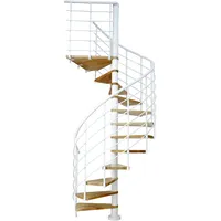 DOLLE Spindeltreppe Oslo Ø 140 cm Metallelemente Weiß 12