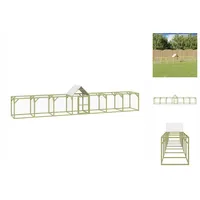 VidaXL Hühnerstall 700 x 100 x 150 cm braun