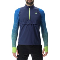 Uyn Running Exceleration Windproof Long SL ZIP UP lapis/lime