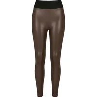 URBAN CLASSICS Faux Leather Leggings Brown 5XL