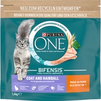 Purina One Coat & Hairball Huhn 6 x 1,4