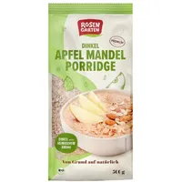 Rosengarten Dinkel Apfel Mandel Porridge bio