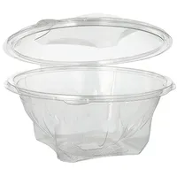 Papstar Starpak 50 Feinkost- und Salatschalen mit Klappdeckel, R-PET