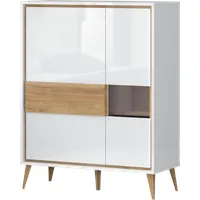 Home Affaire »Vida«, (H/B/T): 121/95/40cm), UV lackiert, hochglänzend, Soft-Close
