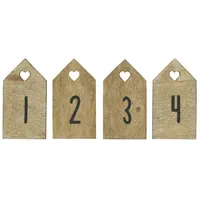 Ib laursen Advents Anhänger Set 1-4 Kerze Geschenk Holz