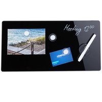 Relaxdays Magnettafel, beschreibbar, inkl. 3 Magnete & Stift, abwischbar,