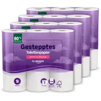 By Amazon Toilettenpapier, 3-lagig Gestepptes, Samtig Weich, 36 Rollen