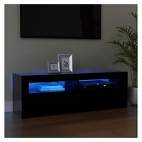 VidaXL TV-Schrank mit LED-Leuchten Schwarz 120x35x40 cm