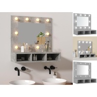 VidaXL Spiegelschrank 60 cm grau mit LED