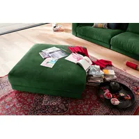 KAWOLA Big Hocker MADELINE Polsterhocker Cord smaragd