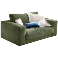 KAWOLA Doppelsessel MADELINE Loveseat Cord olivgrün