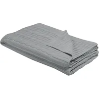 Beliani Beliani, Decke, Hellgrau, Textil, 110x180 cm,
