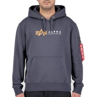Alpha Industries Label Kapuzenpullover Greyblack XL
