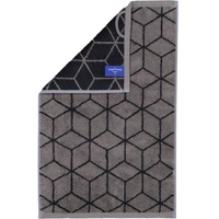 Villeroy & Boch Gästetuch 1er Pack 'Gästetuch Carré' Dunkelgrau/Schwarz