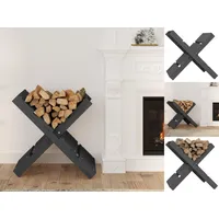 VidaXL Kaminholzhalter Grau 47x39,5x48 cm Massivholz Kiefer