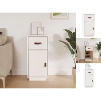 VidaXL Sideboard Weiß 34x40x75 cm Massivholz Kiefer