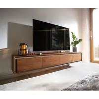 DeLife Lowboard Stonegrace 200 cm Akazie Braun Steinfurnier 4